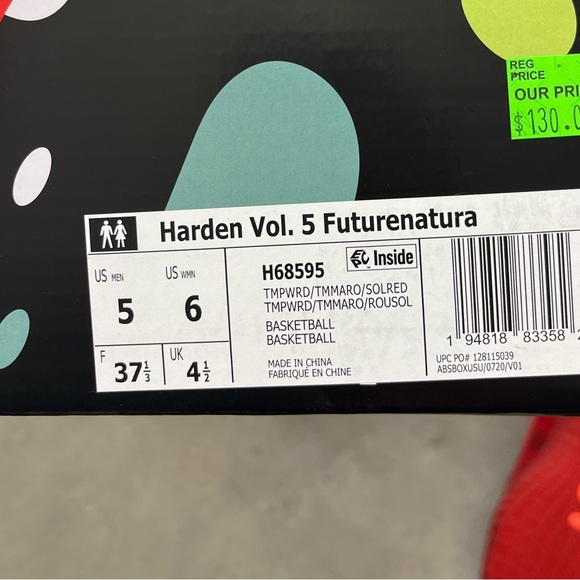 adidas HARDEN VOL. 5 FUTURENATURAL Power Red - Picture 12 of 12